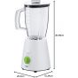 Braun Tribute Collection Blender , 800 watt, White - JB3010WHT