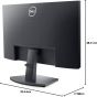 شاشة ديل 21.5 بوصة بتقنية FHD LED، 60 هرتز، أسود - SE2222H