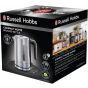 Russell Hobbs Electric Kettle, 0.8 Liter, 2200W, Stainless Steel - 24190