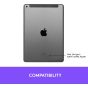 Logitech Slim Folio Case with Integrated Bluetooth Keyboard and Stylus Pen slot for Apple iPad Air 3rd Generation - Graphite