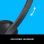 Logitech USB Headset, Black - H340