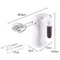 Sokany Electric Egg Beater and Mixer, 300 Watt, White and Purple  - HM-363