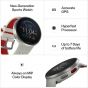 Polar Pacer Pro GPS Smart Watch, 1.2 Inch, Silver Case and White Strap - 900102180