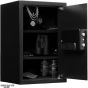 Safety Tech Biometric Fingerprint Safe Box, 50 Liters, Black and Silver - GN50 SFT