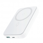 Joyroom Magnetic Power Bank, 10000mAh, White - JR-W020