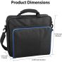 Carrying Case for PS4 Console/Controller/Accessories, Travel Shoulder Messenger Handbag Gaming Storage Bag with Adjustable Strap Compatible with Playstation 4/PS4 Slim, Black