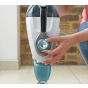 Black + Decker Water Tank Steam Mop Cleaner with Attachments, 1600 Watt, White and Blue - BHSM166DSM-GB
