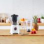 Moulinex Electric Blender With Juice Jar, 600 Watt, White - LM42Q127