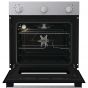 Gorenje Built-in Single Gas Oven with Grill, 60 Cm, 88 Liters, Black and Silver - BOG6622E00X