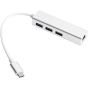 موزع USB ديفيا 4 في 1، فضي - 987299