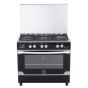 Unionaire T-Signature Gas Cooker, 5 Burners, Stainless Steel - C69SSGC-447