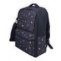 Gharibo Bags School Backpack With Pencil Case for Boys, Feathers Pattern - Navy