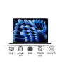 Apple MacBook Air M3 chip with 8‑core CPU, 8‑core GPU, 16‑core Neural Engine, 256GB SSD, 8GB RAM, MacOS - 13.6 Inch, Midnight Black