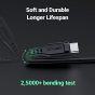 كابل بموصل USB فئة C الى لايتنينج ايه سي اي فاست، طوله 1.2 متر، اسود - C3-01