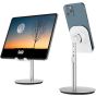 Saiji Adjustable Aluminum Phone and Tablet Stand - Silver