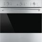 Smeg Classica Electric Built-In Oven With Grill, 70 Liters, Stainless Steel- SF6381X