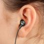 JBL In-Ear Wired Earphones, with Microphone, Black- C200SI