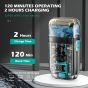 VGR Rechargeable Foil Shaver, Dry, Black and Blue - V-352
