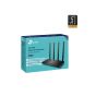 TP-Link AC1200 Dual Band Wi-Fi Router With 4 Antennas, Black - Archer C6