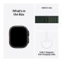 Apple Watch Ultra 2, 49mm, Black Titanium Case and Dark Green Alpine Small Strap - A2986