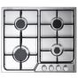 Elba Gas Built-in Hob, 580mm, 4 Burners, Stainless steel - ENF60-444 XD