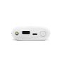 PZX Wired Power Bank, 10400 mAh, 1 USB Port, White - C146