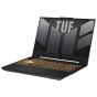 لاب توب اسوس تاف جيمنج F15 FX507ZC 2022، انتل كور i5-12500H، سعة 512 جيجا SSD، رام 8 جيجا، شاشة مقاس 15.6 بوصة، بدقة FHD، كارت شاشة انفيديا جي فورس RTX 3050 بسعة 4 جيجا ، ويندوز 11 - رمادي ميكا مع شاشة العاب ال جي الترا جير مقاس 27 بوصة -27GN65R-B