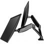 Loctek Dual Arm Holder for 10 to 27 Inch Monitors, Black - LYSB00ST052XS-CMPTRACCS