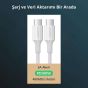 كابل USB-C يوجرين، 1 م - ابيض