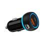 Majentik Car Charger, 60 Watt, 2 Ports, Type-C, Black - M-CC01