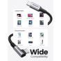 كابل USB-C مضفر يوجرين، 100 وات، 1 م، اسود - US334