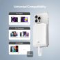 Baseus Magnetic Mini Wireless Power Bank with Built-in Type-C Cable, 1 Port, 10000 mAh, 30W, White - P1002210B223-00