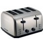 Black + Decker Toaster, 4 Slices, 1800 Watt, Silver - ET304