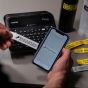 طابعة ملصقات مكتبية براذر، قابلة للتوصيل بالكمبيوتر، اسود - PT-D610BT