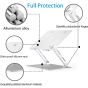 Adjustable Aluminum Laptop Stand, 17 Inch  - Silver