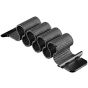 Band For Apple Watch Series 5 / SE / 6 Size 40mm Light Stainless Steel Milanese Loop Band from Smart Stuff - Black