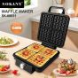 وافل ميكر، 4 شرائح، 1500 وات، اسود - SK-08031 