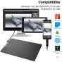HUION HS610 10x6.25 Inch Graphics Drawing Tablet, with 8192 Pen Pressure and Tilt Function, 28 Express Keys and 1 Finger Touch Ring, Ideal Use for Distance Education and Wed Conference