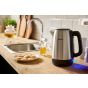 Philips Daily Collection Electric Kettle, 1.7 Liters, 2200 Watt, Stainless Steel- HD9350-90