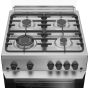 Beko Gas Cooker, 4 Burners, Stainless Steel - FSHT61111GX