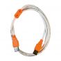 USB-A Male to USB-A Male Cable, 1.5 Meters - White and Orange