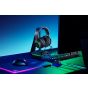 Razer Kraken Ultimate RGB USB Gaming Headset: THX 7.1 Spatial Surround Sound - Chroma RGB Lighting - Retractable Active Noise Cancelling Mic - Aluminum & Steel Frame - for PC & Mac - Classic Black