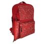 Gharibo Bags School Backpack With Pencil Case for Kids, Dots Pattern - Red