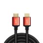 Sia Plastic HDMI Cable, 3 Meters - Black and Red