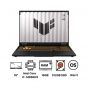 Asus TUF Gaming F16 2025-FX608JHR-RV057W Laptop, Intel Core i7-14650HX, 512GB SSD, 16GB RAM, 16 Inch FHD+ WUXGA IPS-level 165Hz Display, NVIDIA GeForce RTX 5050 8GB GDDR7, Windows 11-Jaeger Grey
