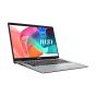 MSI Modern 14 F13MG Laptop, Intel Core i7-1355U, 512GB SSD, 8GB RAM, 14 Inch FHD IPS Display, Intel Iris Xe Graphics, Dos - Urban Silver