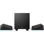 Hp X1000 Gaming Wired Speakers, 3 Pieces, Black - 8PB07AA