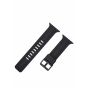 Silicone Strap for Smart Watches, 42mm to 45mm - Black