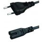 Keendex 2 Pin Power Cable, 1 Meter, Black - KX 3059