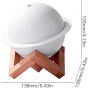 Battery Moon Lamp Humidifier, 200ml - White